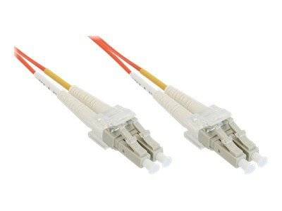 INLINE - LWL Duplex Kabel - LC/LC - 50/125µm - OM2 - 1m