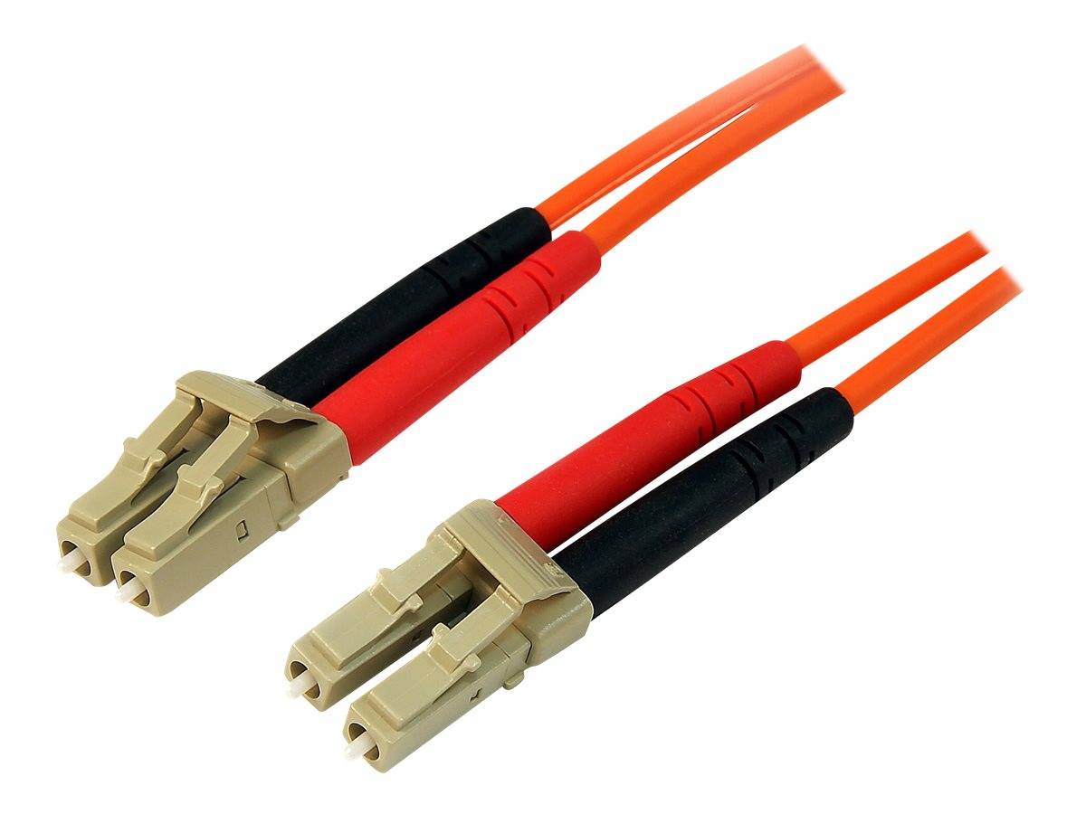 StarTech.com 15m Fiber Optic Cable - Multimode Duplex 50/125 - LSZH - LC/LC - OM2 - LC to LC Fiber Patch Cable - Netzwer