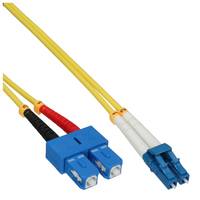INLINE - LWL Duplex Kabel - LC/SC - 9/125µm - OS2 - 3m