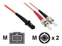 INLINE - LWL Duplex Kabel - MTRJ/ST - 50/125µm - OM2 - 2m