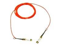 Rotes aufgerolltes Kabel mit zwei Steckern, gezeigt auf weißem Hintergrund.