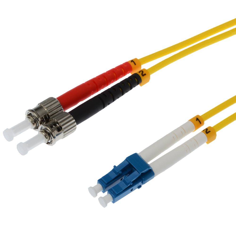 Helos - Patch-Kabel - ST Einzelmodus (M) zu LC Single-Modus (M)