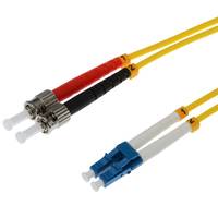 Helos - Patch-Kabel - ST Einzelmodus (M) zu LC Single-Modus (M)