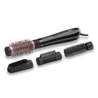 BaByliss Perfect Finish, Warmluftbürste, mit mehreren Aufsätzen, 2 Temperaturstufen und Kühlluftfunktion, AS126E Schwarz