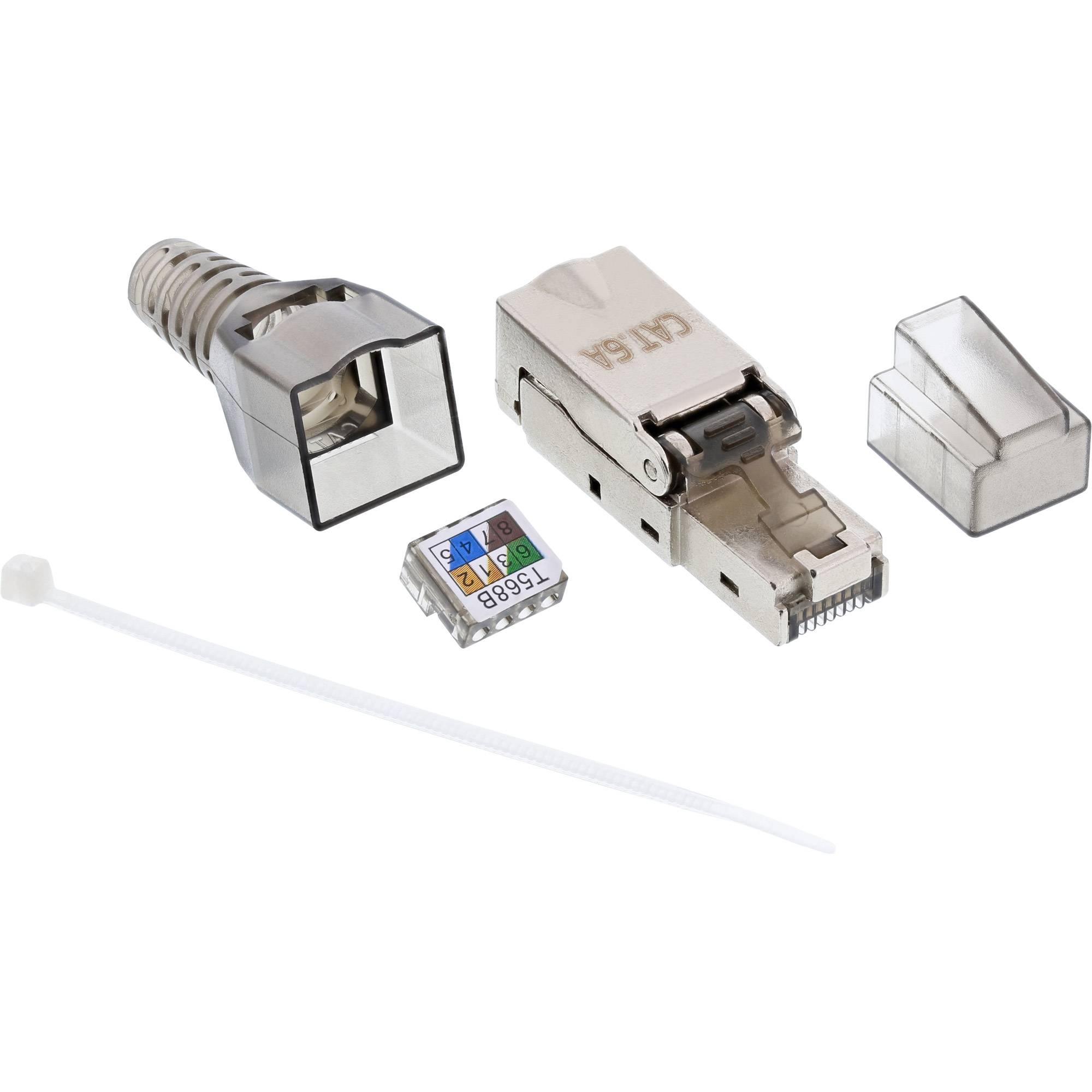 INLINE - RJ45 Stecker Cat.6A 500MHz - feldkonfektionierbar - geschirmt