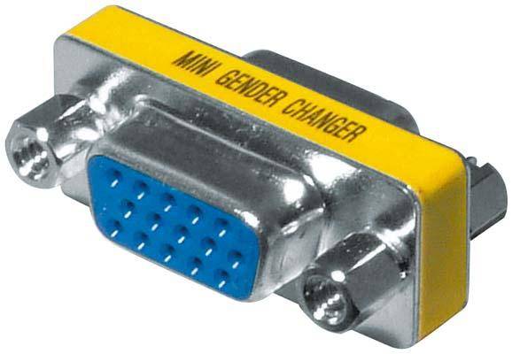 INLINE - Mini-Gender-Changer - 15pol HD (VGA) - Buchse / Buchse