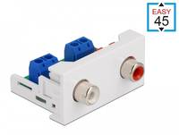 Delock - Easy 45 - Einrastmodul - RCA, RCA - 1 Modul
