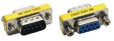 INLINE - Mini-Gender-Changer - 9pol Stecker / Buchse