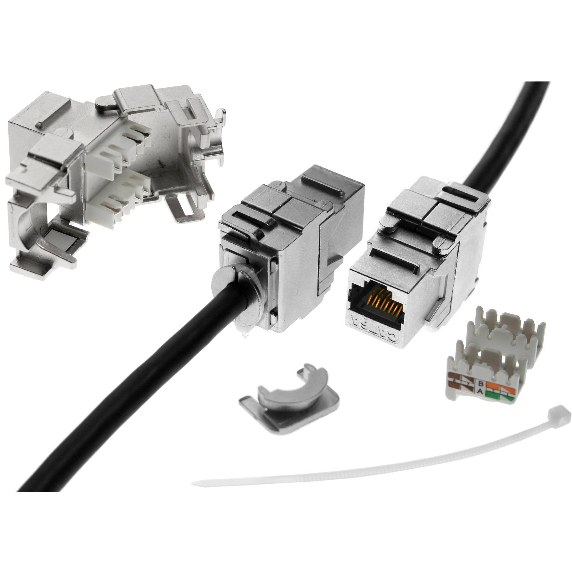 INLINE - RJ45 Bu/LSA Einsatz - Keystone SNAP-In - Cat.6a