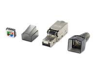 equip PRO - Netzwerkanschluss - RJ-45 (M) - S/FTP - CAT 6a - durchsichtig (Packung mit 5)