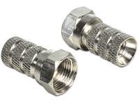 DeLOCK - Antennenanschluss - F-Stecker (M)