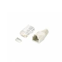 equip - Netzwerkanschluss - RJ-45 (M) - ungeschirmt - CAT 6 - geschirmt (Packung mit 100)