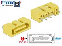 DeLOCK 89886, SATA, Gelb, 6,4 mm, 17 mm, 8,4 mm, 1 Stück(e)