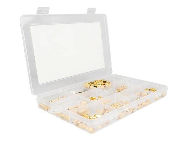 Delock Steckersatz für Kabel - 120 Teile - Crimpbox 120 pieces 50 Ohm with SMA -