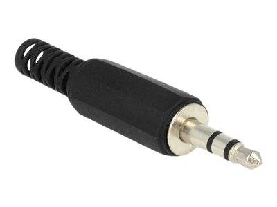 Delock Audio-Stecker - Stereo Mini-Klinkenstecker (M) - Schwarz