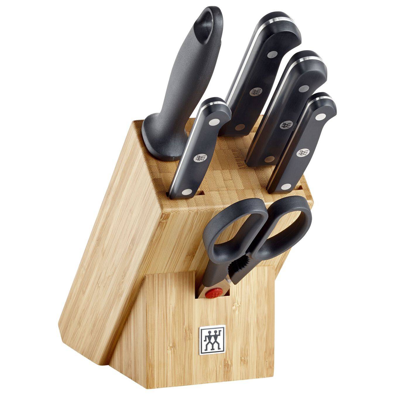 ZWILLING Gourmet, Schlitzmesserblock, Bambus, Holz, Rechteck, 20 cm, 2,56 kg