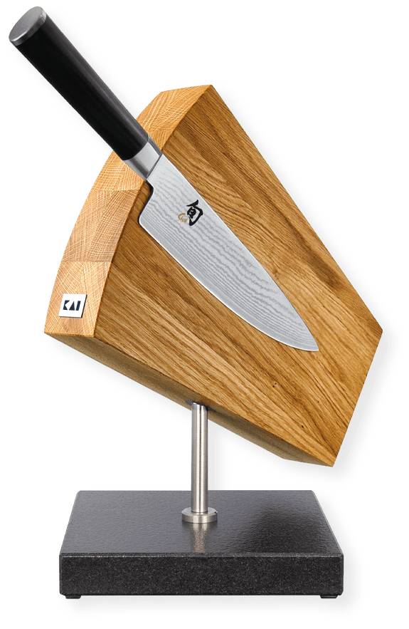 kai DM-0794, Schlitzmesserblock, Granit, Holz, Schwarz, Edelstahl, Holz, 1 Stück(e), 180 mm, 310 mm