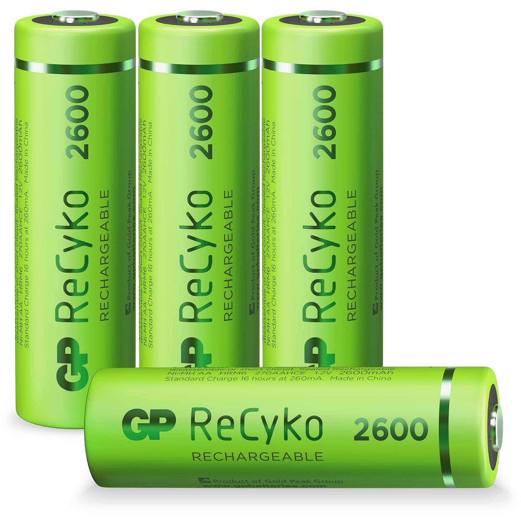 AA Akku GP NiMH 2600 mAh ReCyko 1,2V 4 Stück