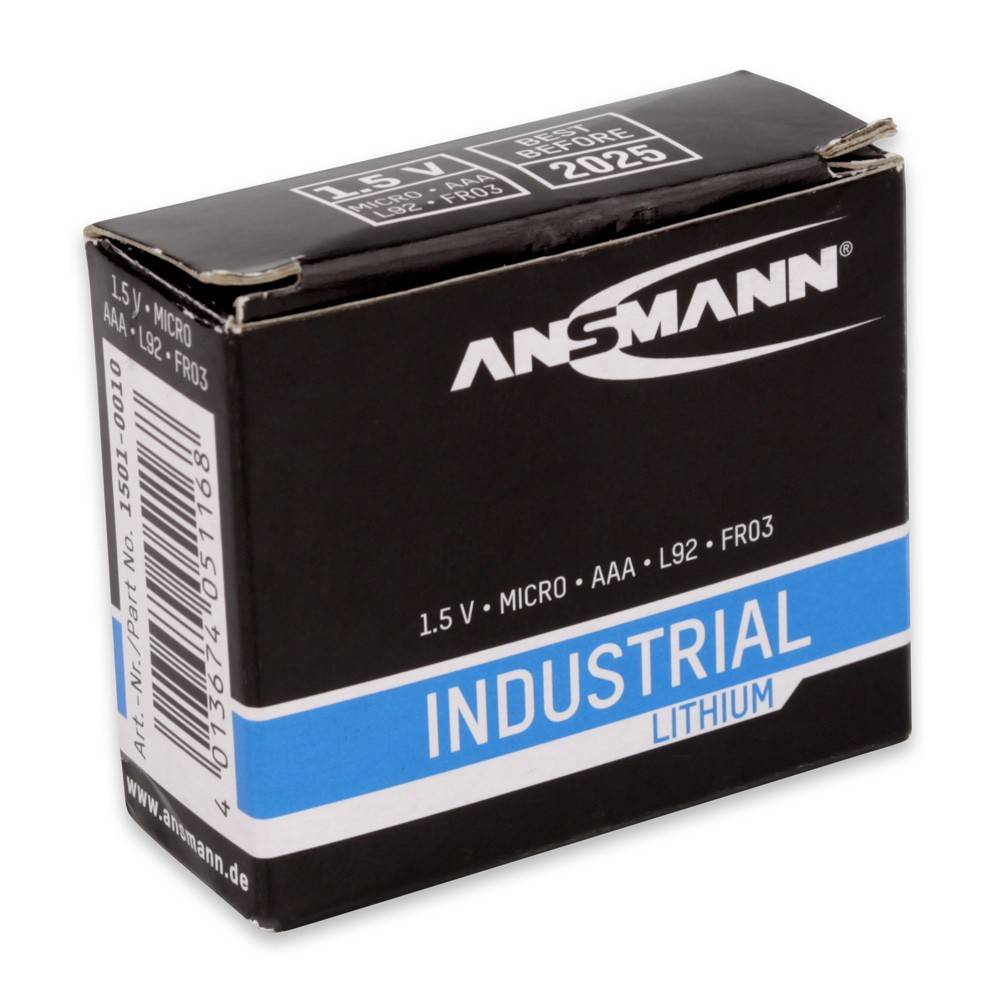 ANSMANN - Batterie 10 x AAA-Typ - Li - Schwarz