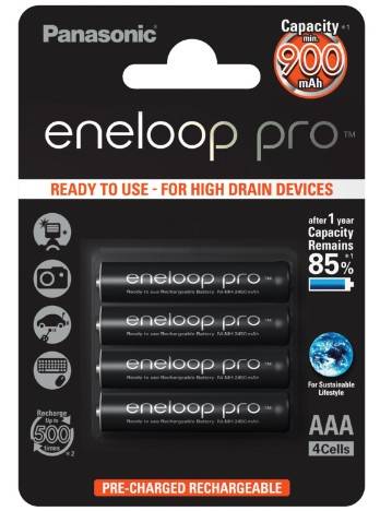 Panasonic eneloop pro BK-4HCDE/4BE - Batterie 4 x AAA - (wiederaufladbar)