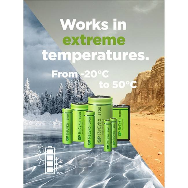GP Batteries ReCyko, Wiederaufladbarer Akku, C, Nickel-Metallhydrid (NiMH), 1,2 V, 2 Stück(e), 3000 mAh