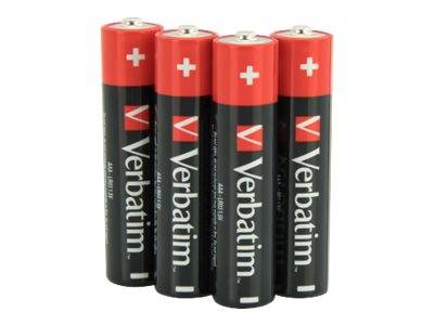 Verbatim - Batterie 4 x AAA - Alkalisch
