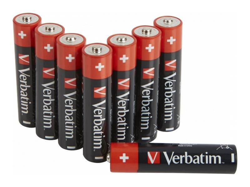 Verbatim - Batterie 8 x AAA / LR03 - Alkalisch