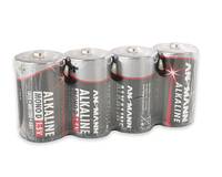 ANSMANN Mono D - Batterie 4 x LR20 - Alkalisch