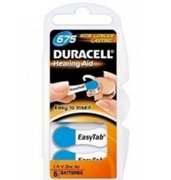 Duracell Hearing Aid - Batterie 6 x 675 - Blau