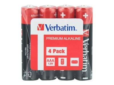 Verbatim - Batterie 4 x AAA / LR03 - Alkalisch