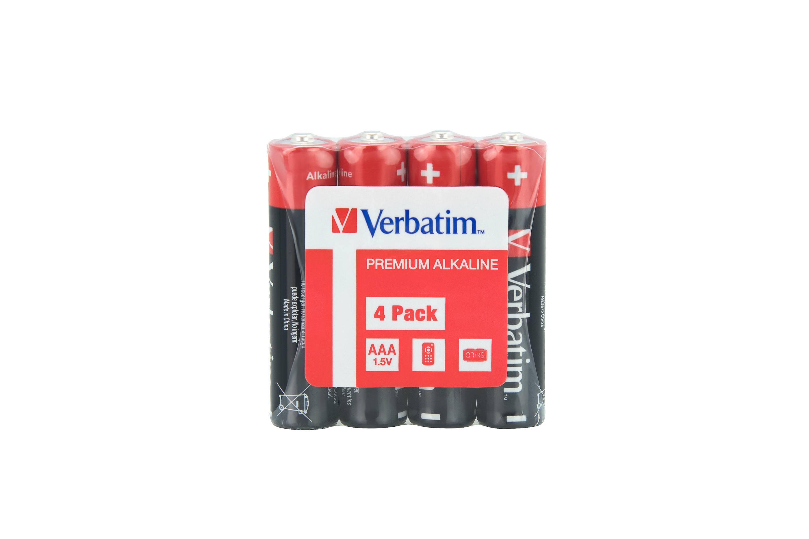 Verbatim - Batterie 4 x AAA / LR03 - Alkalisch