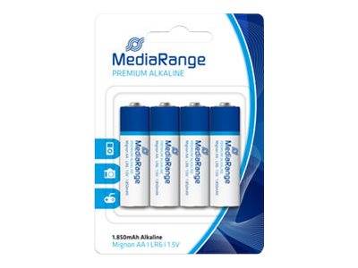 MediaRange Premium - Batterie 4 x AA-Typ - Alkalisch