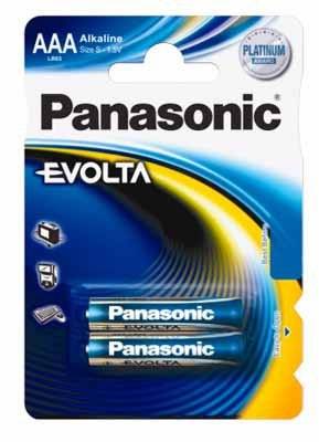 Panasonic Evolta AAA, Einwegbatterie, Alkali, 1,5 V, 2 Stück(e), Blau, AAA