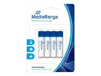 MediaRange Premium - Batterie 4 x AAA - Alkalisch