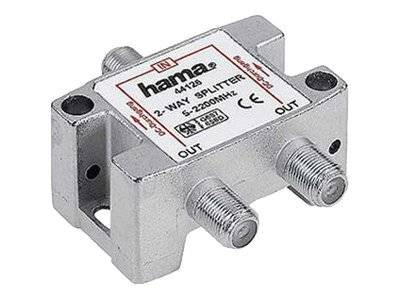 Hama - Antennen-Splitter - F-Stecker weiblich bis F-Stecker weiblich