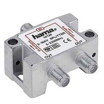 Hama - Antennen-Splitter - F-Stecker weiblich bis F-Stecker weiblich