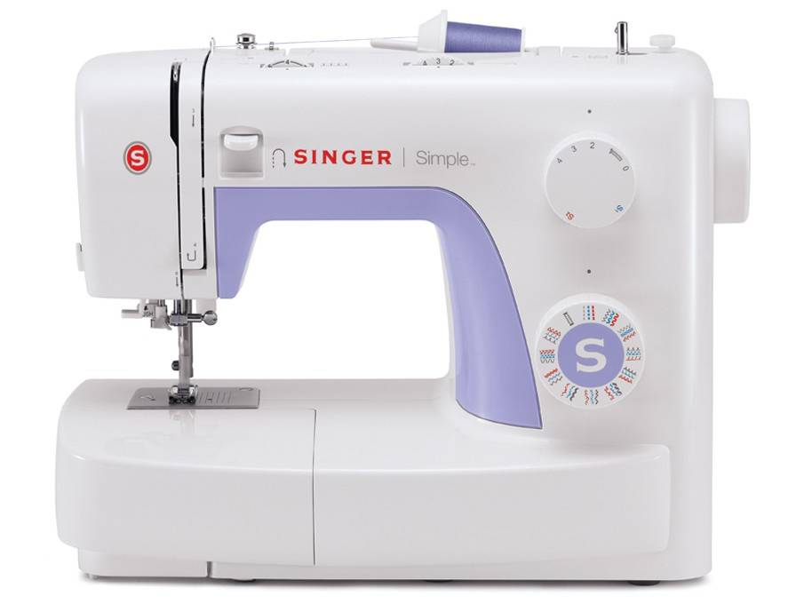 SINGER Simple, Violett, Weiß, Automatische Nähmaschine, Sägen, 1 Schritt, Variabel, Variabel