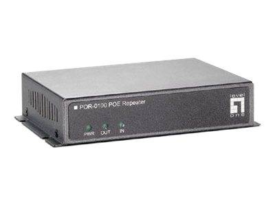 LevelOne POR-0100 PoE Repeater - Repeater - 100Mb LAN