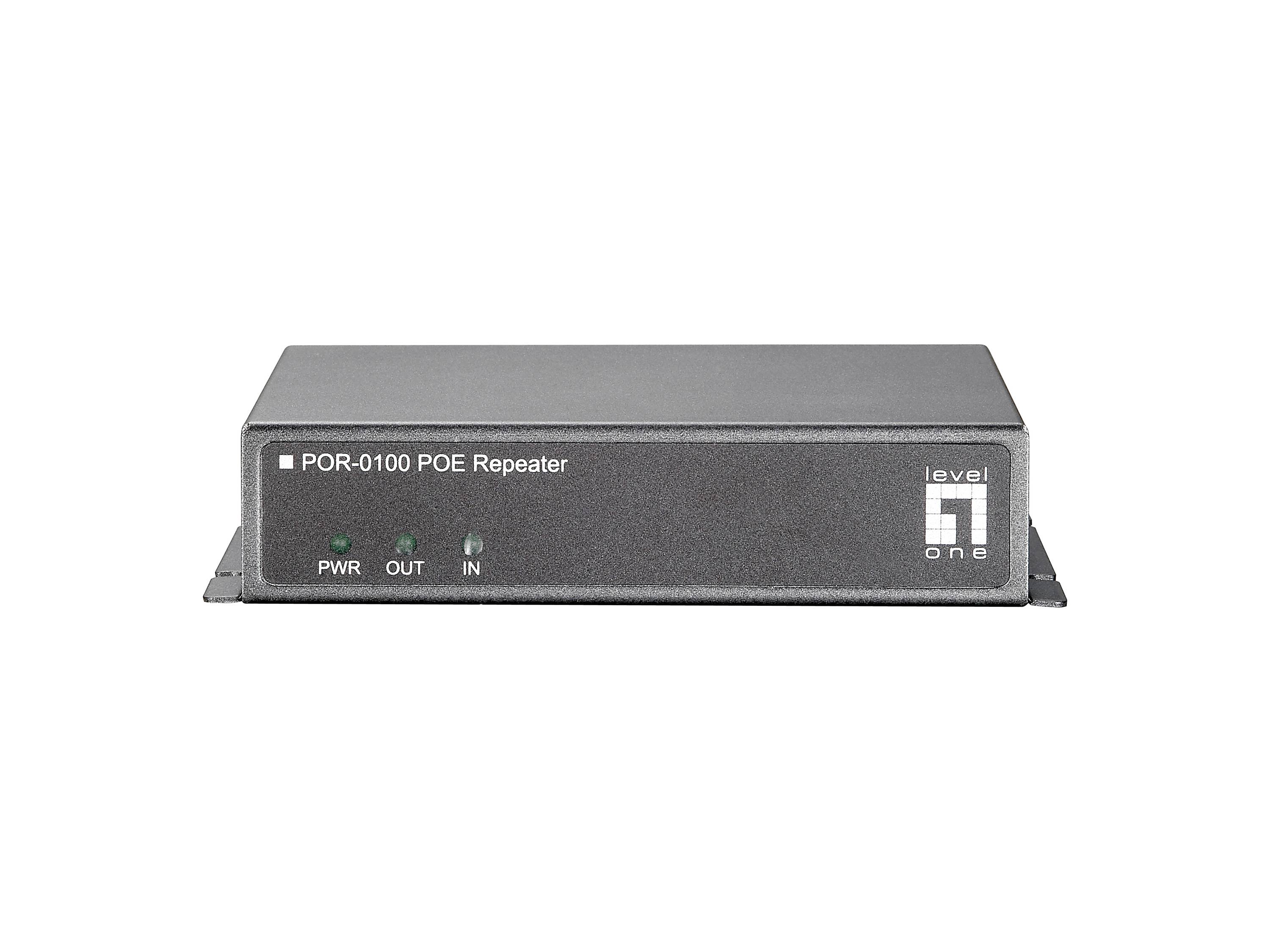 LevelOne POR-0100 PoE Repeater - Repeater - 100Mb LAN