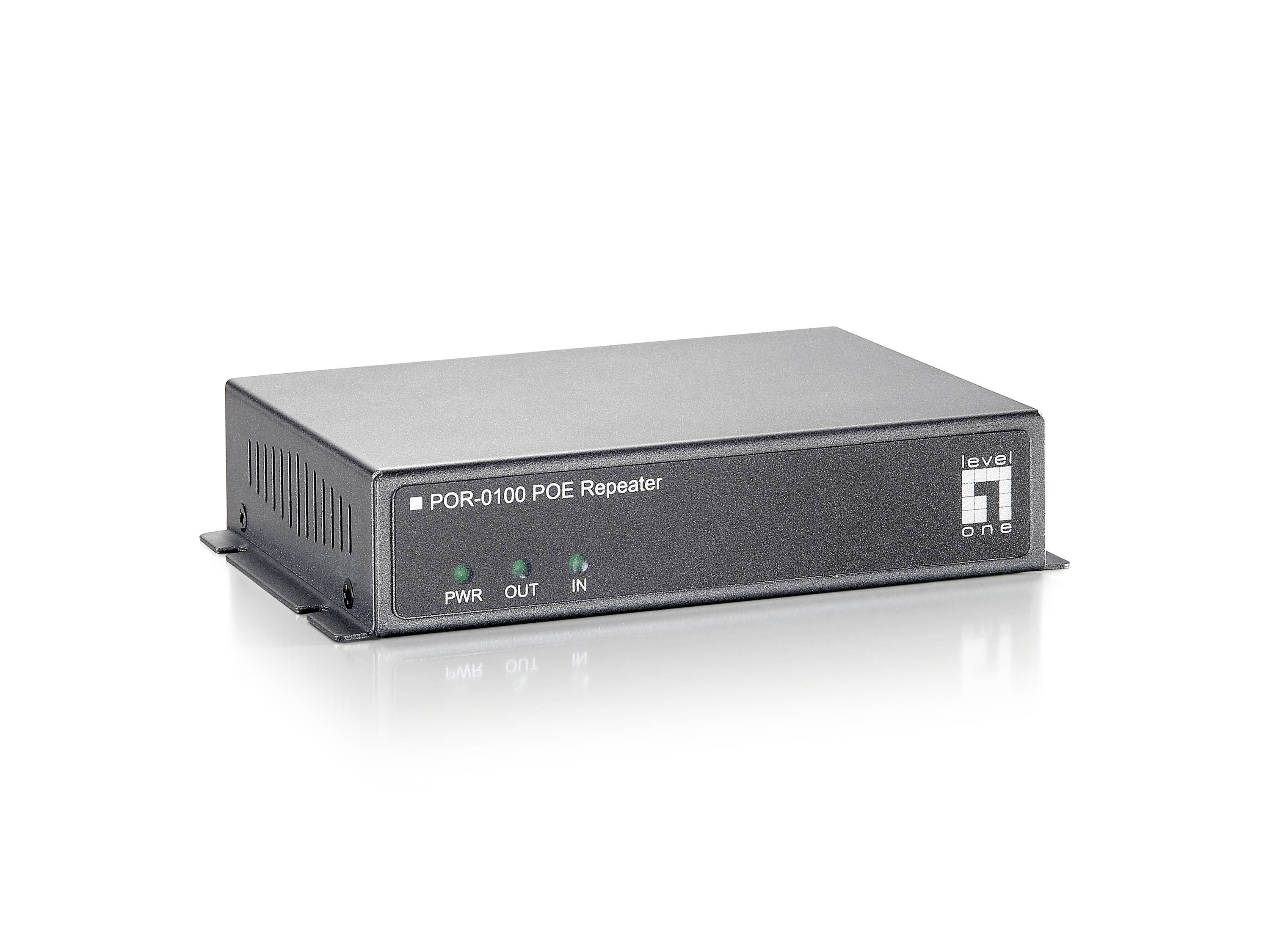 LevelOne POR-0100 PoE Repeater - Repeater - 100Mb LAN