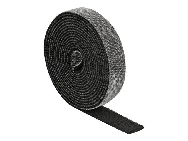 DeLOCK Velcro - Kabelbinderrolle - 2 m - Schwarz
