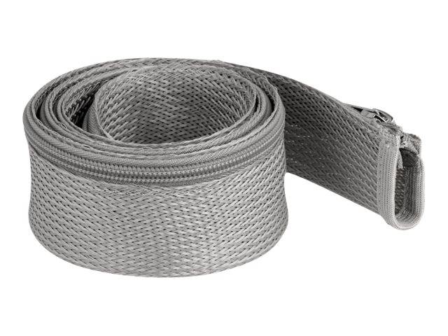 Delock Geflechtschlauch - 1 m - Grau - Geflechtschlauch mit Reißverschluss hitze