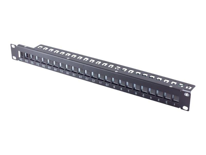 Helos - Patch Panel - Rack montierbar - Schwarz - 1U - 48.3 cm (19")