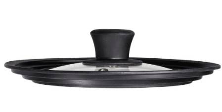 Xavax 00111544, Rund, Schwarz, Transparent, Glas, Silikon, Schwarz, 20 cm, 55 mm