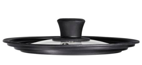 Xavax 00111545, Rund, Schwarz, Transparent, Glas, Silikon, Schwarz, 28 cm, 65 mm