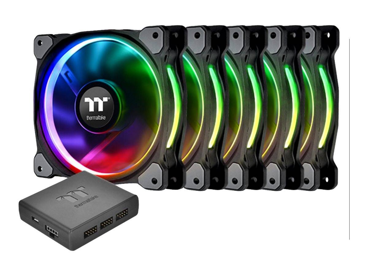 Thermaltake Riing PLUS 12 LED RGB Radiator Fan TT - Premium Edition - Gehäuselüfter - 120 mm (Packung mit 5)