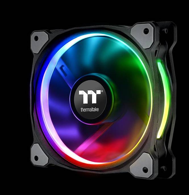 Thermaltake Riing PLUS 12 LED RGB Radiator Fan TT - Premium Edition - Gehäuselüfter - 120 mm (Packung mit 5)