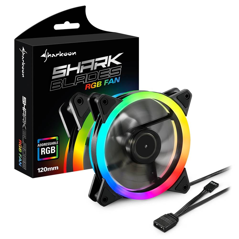 Sharkoon SHARK Blades RGB - Gehäuselüfter - 120
