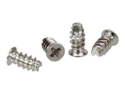 INLINE - Lüfterschrauben - 5,0x10,0mm - silbern - 4er Pack