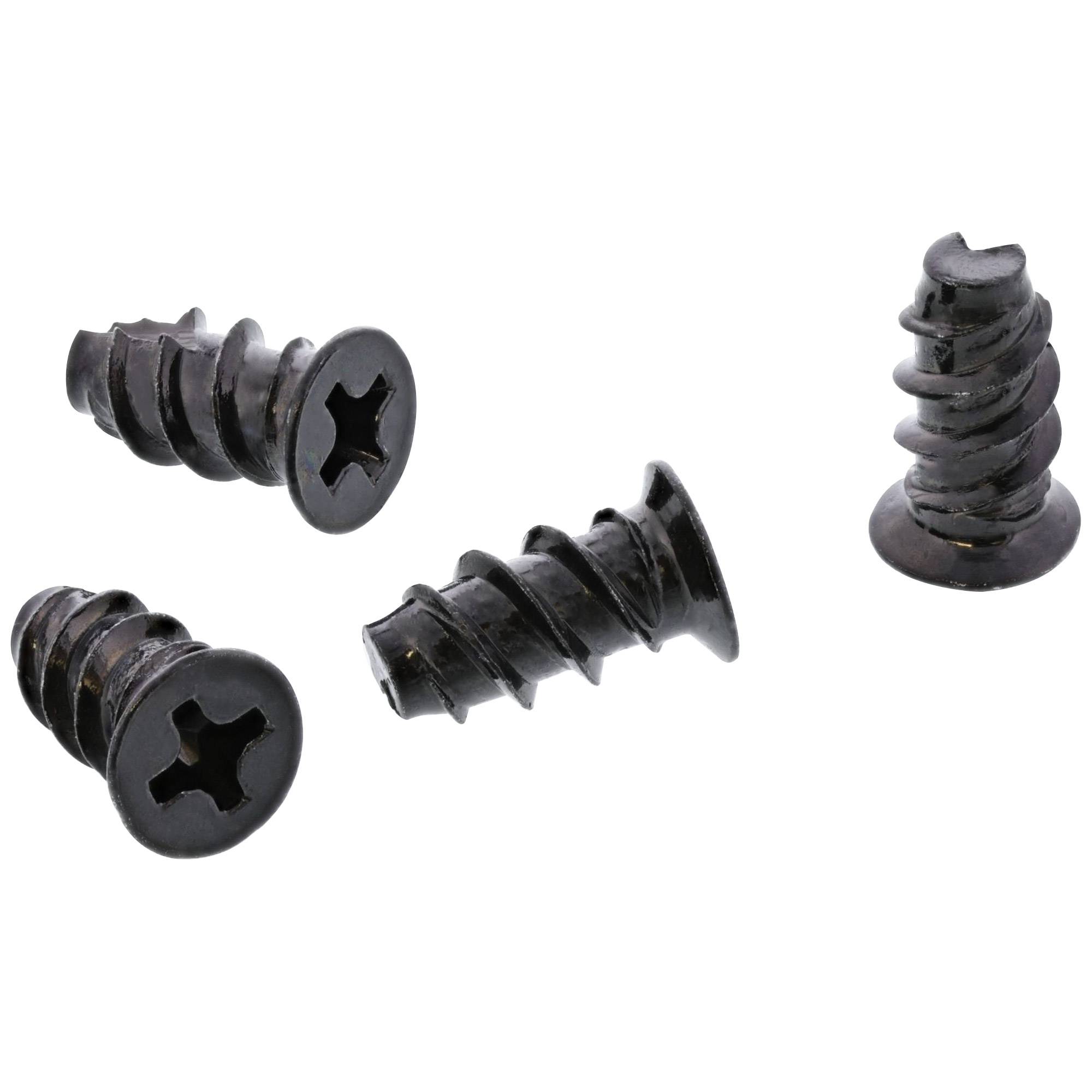 INLINE - Lüfterschrauben - 5,0x10,0mm - schwarz 50er Pack